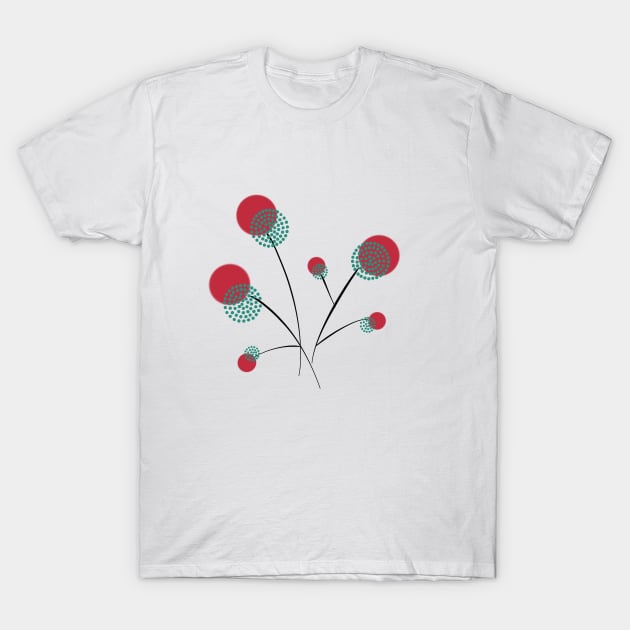 Filigrane Blumen T-Shirt by Blumchen